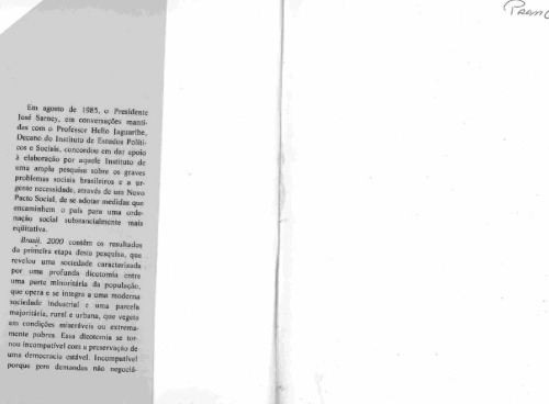 ﻿برزیل 2000، برای یک پیمان اجتماعی جدید