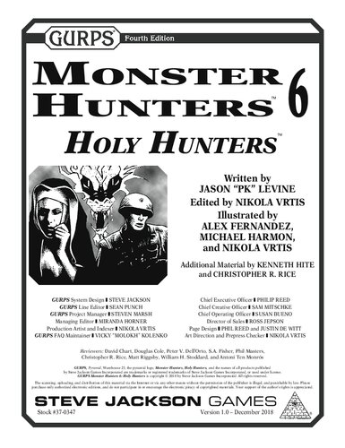 ﻿GURPS Monster Hunters 6: Holy Hunters