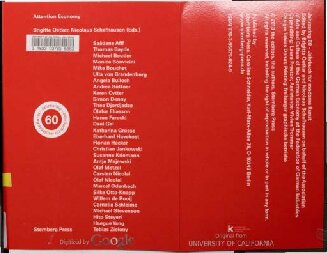 ﻿توجه اقتصاد: Jahresring 60: سالنامه برای هنر مدرن (Sternberg Press / Jahresring (60)) (نسخه انگلیسی و آلمانی)