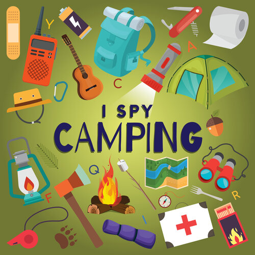﻿کتاب تصویری I Spy Camping: A Fun Guessing Game برای کودکان 2-5 ساله، کودکان نوپا و مهدکودک (کتاب پازل تصویری برای کودکان) (I Spy Books for Kids 7)