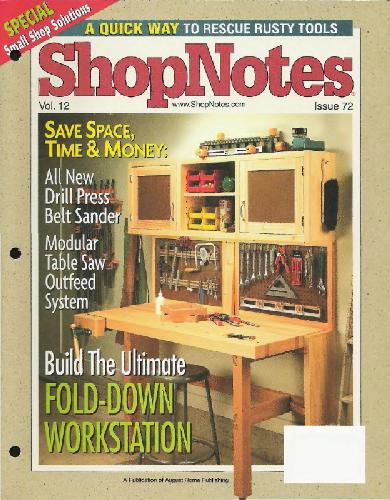 ﻿Woodworking Shopnotes 072 - Fold Down Workstation