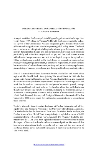 ﻿مدلسازی پویا و کاربردها در تحلیل اقتصاد جهانی