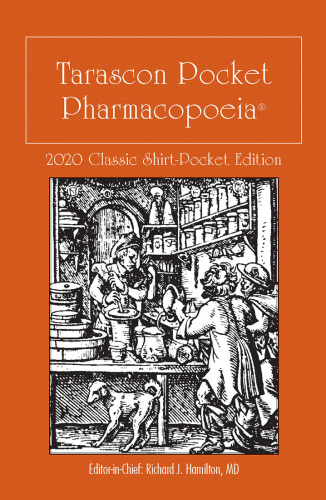 ﻿نسخه پیراهن-جیبی کلاسیک Tarascon Pocket Pharmacopoeia 2020