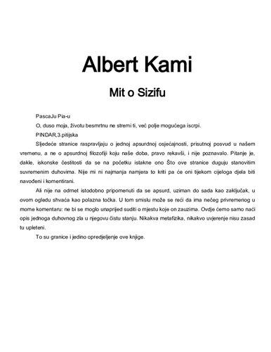 ﻿اسطوره ای سیزیف