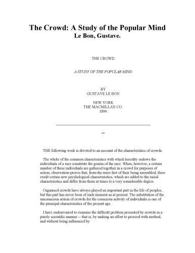 ﻿جمعیت: مطالعه ذهن مردمی