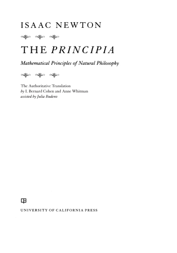 ﻿The Principia: اصول ریاضی فلسفه طبیعی