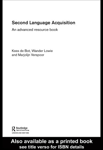 کسب زبان دوم: کتاب منابع پیشرفته