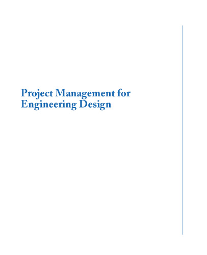 مدیریت پروژه برای طراحی مهندسی
