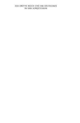 ﻿Das Dritte Reich und die Deutschen in der Sowjetunion, Band 46