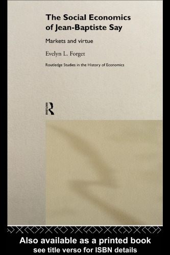 ﻿اقتصاد اجتماعی ژان باپتیست می گوید: بازارها و فضیلت