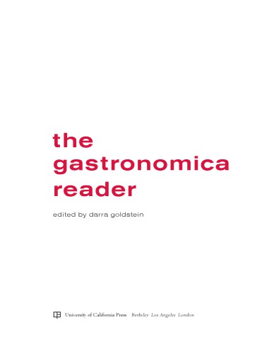﻿Gastronomica Reader