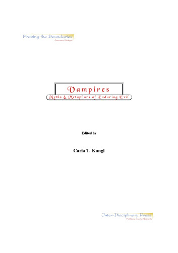 خون آشام ها: افسانه ها و استعاره های شرور پایدار