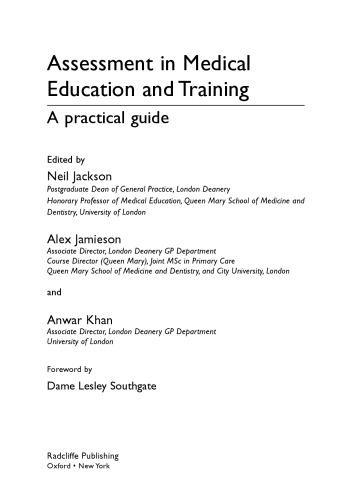 ﻿ارزشیابی در آموزش و پرورش پزشکی: راهنمای عملی