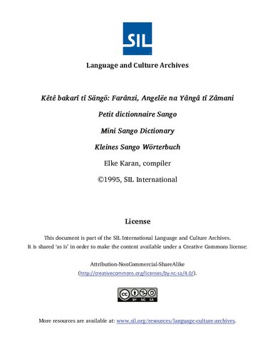 ﻿Kêtê bakarî tî Sängö. دیکشنری کوچک سانگو. دیکشنری مینی سانگو. دیکشنری کوچک سانگو