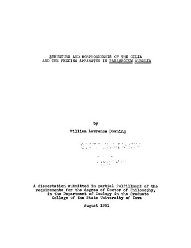 ﻿ساختار و مورفوژنز مژک و دستگاه تغذیه در Paramecium aurelia