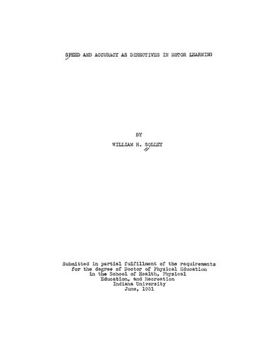 ﻿سرعت و دقت به عنوان دستورالعمل در یادگیری حرکتی