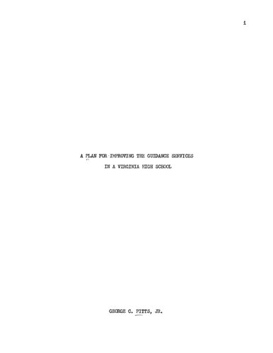 ﻿طرحی برای بهبود خدمات راهنمایی در دبیرستان ویرجینیا