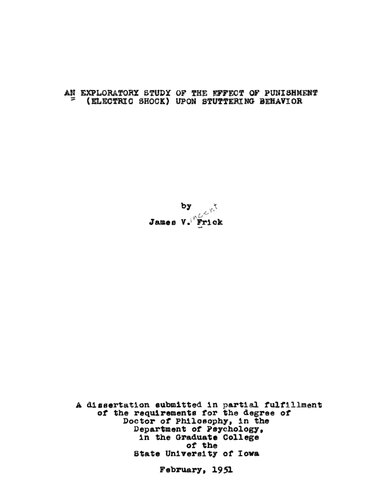 ﻿بررسی اکتشافی تأثیر تنبیه (شوک الکتریکی) بر رفتار لکنت زبان