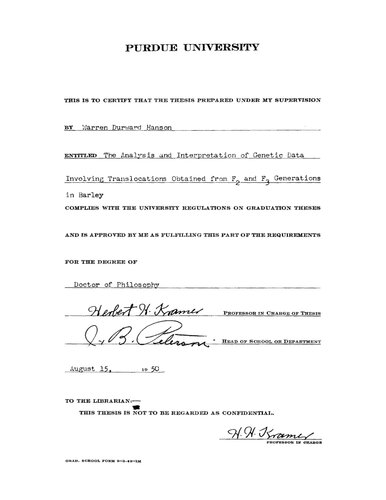 ﻿تجزیه و تحلیل و تفسیر داده های ژنتیکی شامل جابجایی های به دست آمده از نسل های F2 و F3 در جو