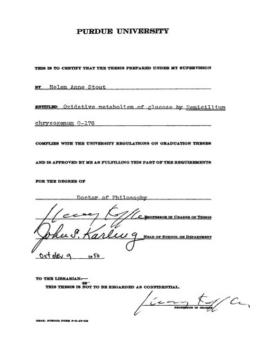 ﻿متابولیسم اکسیداتیو گلوکز توسط پنی سیلیوم کرایوژنوم Q-176