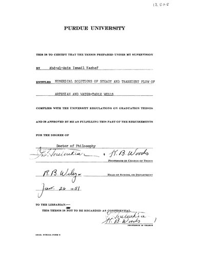 ﻿راه حل های عددی جریان ثابت و گذرا چاه های آرتزین و جدول آب