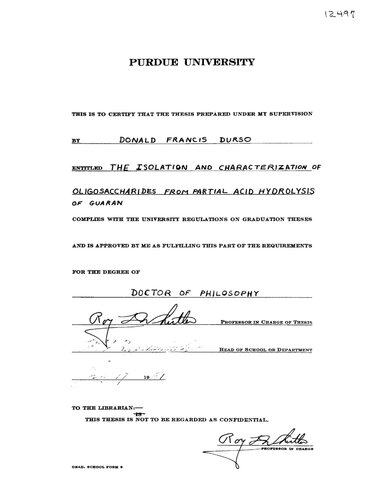﻿جداسازی و خصوصیات الیگوساکاریدها از هیدرولیز اسیدی جزئی گواران