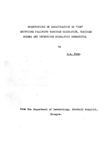 ﻿مشاهدات بر روی فوران های حساس یا 