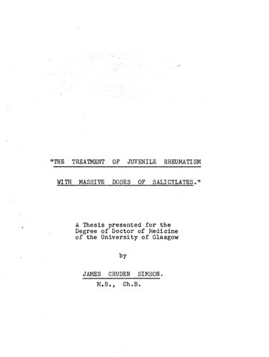 ﻿درمان روماتیسم نوجوانان با دوزهای زیاد سالیسیلات