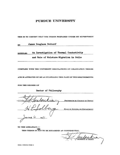 ﻿بررسی رسانایی حرارتی و میزان مهاجرت رطوبت در خاک
