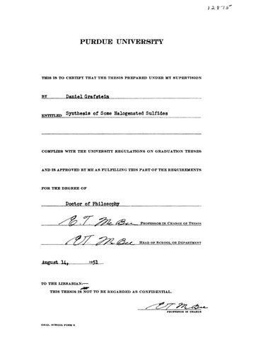 ﻿سنتز برخی از سولفیدهای هالوژن دار
