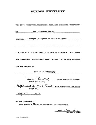﻿انتگرال های نامناسب در فضاهای انتزاعی