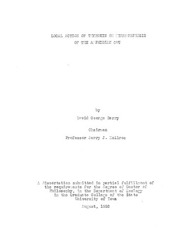 ﻿اثر موضعی تیروکسین در دگرگونی روده دوزیستان