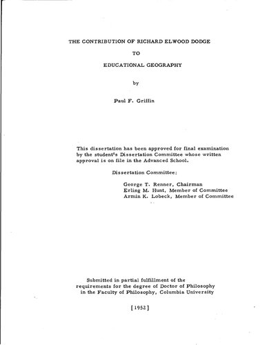 ﻿کمک ریچارد الوود دوج به جغرافیای آموزشی