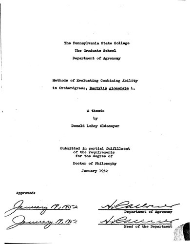 ﻿روشهای ارزیابی قابلیت ترکیبی در علف باغ، DACTYLIS GLOMERATA L.