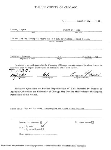 ﻿حقوق و فلسفه سیاسی: علم اخلاقی بنتام (جرمی بنتام)