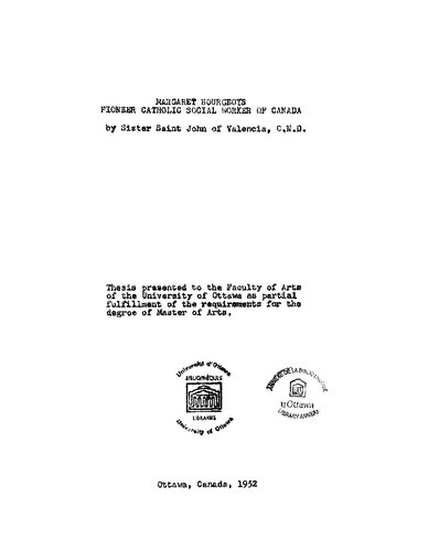 ﻿مارگارت بورژویز، مددکار اجتماعی کاتولیک پیشگام کانادا