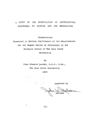 ﻿بررسی تقویت بی حسی پنتوباربیتال توسط گلوکز و متابولیت های آن
