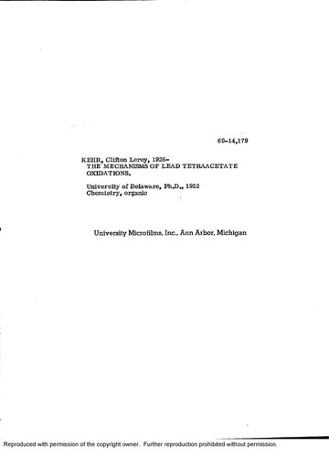 ﻿مکانیسم های اکسیداسیون تترا استات سرب