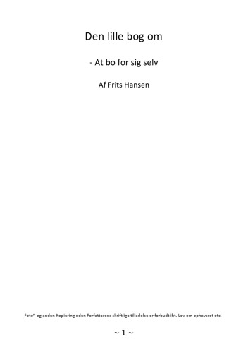 ﻿کتاب کوچک در مورد: زندگی کردن برای s: Frits