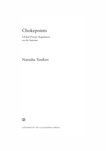 ﻿Chokepoints: مقررات خصوصی جهانی در اینترنت