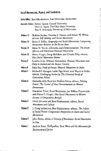 ﻿خود ، هویت و جنبش های اجتماعی (جنبش های اجتماعی ، اعتراض و نزاع)