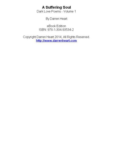 ﻿یک روح رنج آور: شعرهای عشق تاریک