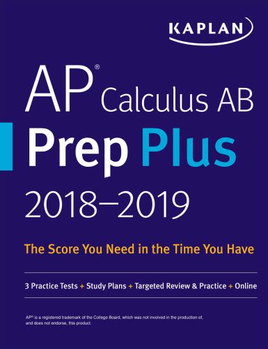 ﻿Ap calculus ab prep plus 2018-2019: 3 تست تمرین + برنامه مطالعه + بررسی هدفمند و تمرین + آنلاین