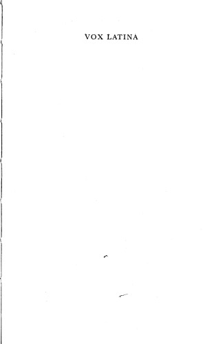 Vox Latina: راهنمای تلفظ کلاسیک لاتین