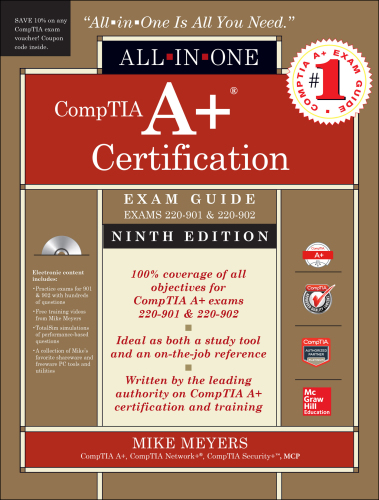 ﻿راهنمای آزمون همه کاره گواهینامه CompTIA A+ ، ویرایش نهم (امتحانات 220-901 و 220-902)