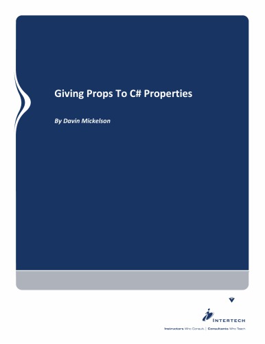 ﻿دادن Props به C# Properties