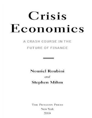 ﻿اقتصاد بحران: یک دوره سقوط در آینده مالی