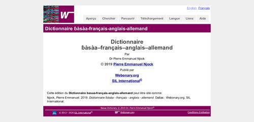 ﻿فرهنگ لغت ɓàsàa–فرانسوی–انگلیسی–آلمانی