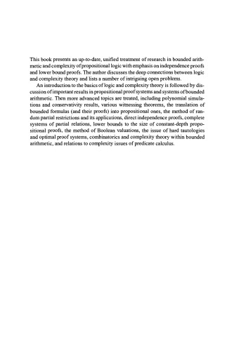 محدود حساب شده ، منطق پیشنهادی و نظریه پیچیدگی (دائره المعارف ریاضیات و کاربردهای آن)