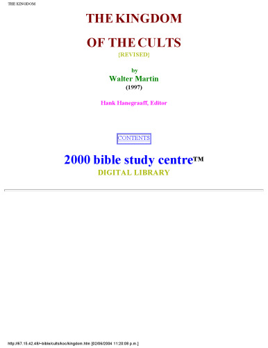 ﻿پادشاهی فرقه ها، The